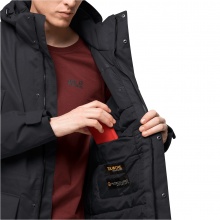 Jack Wolfskin Parka Fierce Wind (wasser- und winddicht, aus recycelte Materialien) schwarz Herren